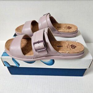 Clarks Sandals Womens 10 Step June Tide Slides Dusty Pink Cloudstepper Slides